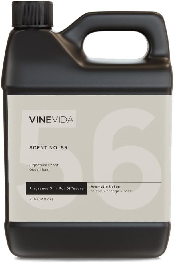 VINEVIDA [32 Fl Oz] Ocean Rain Fragrance Oil for Cold Air Diffusers, Essential Oils for Diffuser Oil Refill & Air Freshener Room Spray