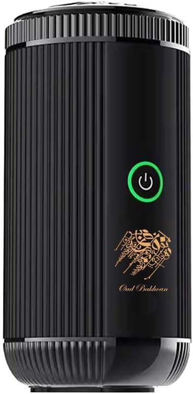 Bakhoor BoSidin Stylish Portable Incense Burner | USB Rechargeable Oud burner for Home Office and Car (X022-Black)