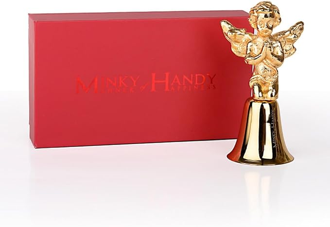 Brass Candle Snuffer with Kneeling Praying Angel, Gold Color Wick Snuffers and Safely Flame Extinguisher, Spiritual Gifts for Women and Men