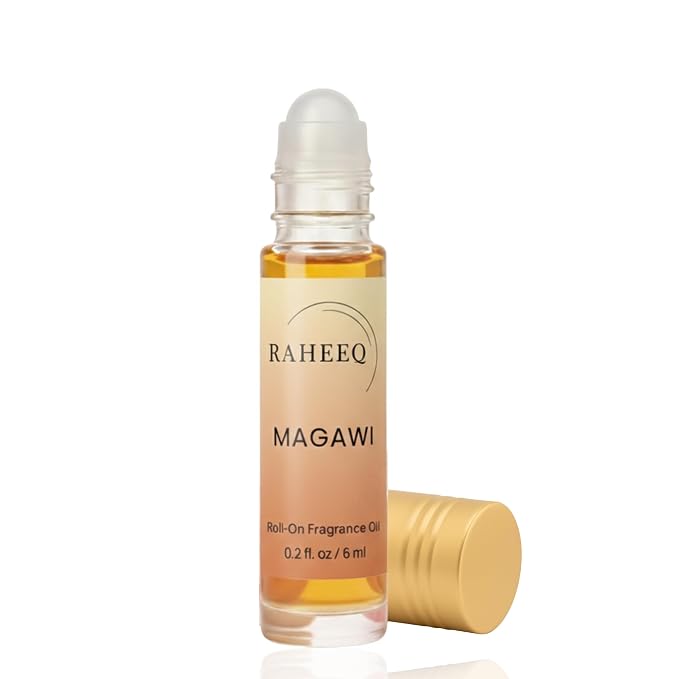 Magawi Premium Coffee Perfume Oil Roll-On – Long Lasting Caramel & Vanilla Gourmand Scent | Alcohol-Free Arabian Attar for Men & Women, Concentrated Fragrance, 6 ml (0.2 fl oz)