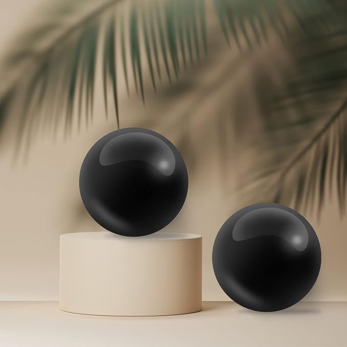 Coolrunner Marble Black Baoding Balls Chinese Health Stress Relieve Hand Exercise Massage Balls