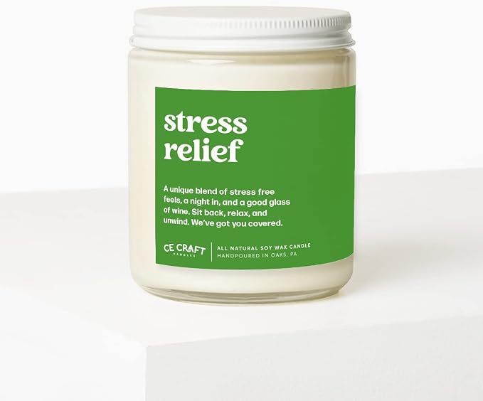 CE Craft Funny Gift Scented Candle - Gift for Coworker, Her, 8 oz Glass Jar Candle, 50+ Hour Burn Time, Made in USA (Stress Relief)