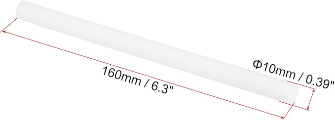 PATIKIL Humidifier Cotton Filter Sticks, 10 Pcs Refill Sticks Filter Wicks Replacement for USB Mini Humidifiers Portable Diffuser (6.3'' x 0.39''), White