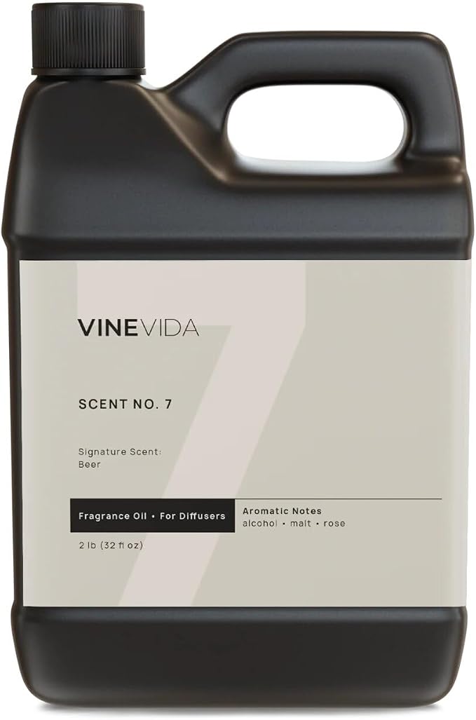 VINEVIDA [32 Fl Oz] Beer Fragrance Oil for Cold Air Diffusers, Essential Oils for Diffuser Oil Refill & Air Freshener Room Spray