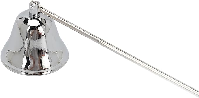 Candle Snuffer, Long Handle Stainless Steel Vintage Extinguisher for Scented Candles Silver Lightweight Wick Flame Stopper