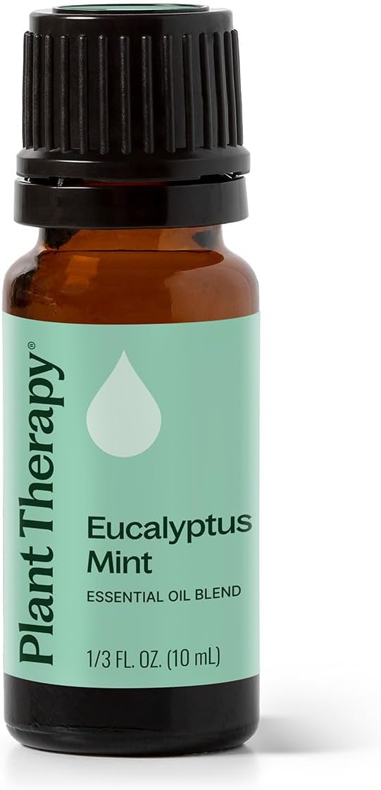 Plant Therapy Eucalyptus Mint Essential Oil Blend 10 mL (1/3 oz) 100% Pure, Undiluted, Invigorating, Breathe Easier Aromatherapy Blend for Diffusers, Home, Shower Aromatherapy