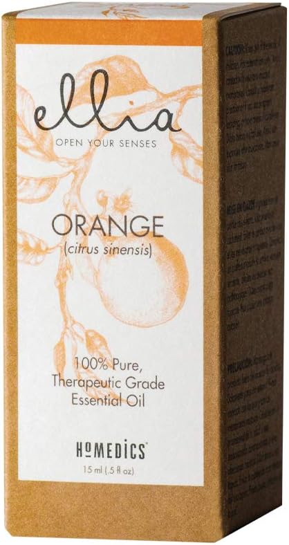 Ellia Orange Diffuser Essential Oil | 15ml, 100% Pure, Therapeutic Grade