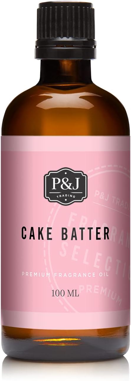 P&J Trading - Cake Batter Scented Oil 100ml - Fragrance Oil for Candle Making, Soap Making, Diffuser Oil