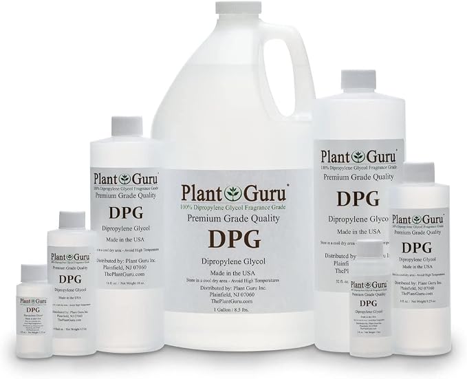 Plant Guru Dipropylene Glycol DPG 32 fl. oz. - Fragrance Grade Carrier Oil - Great for Incense Making, Perfume and Body Oils.