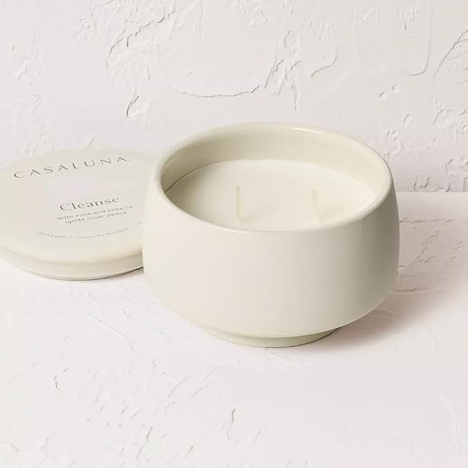 Casalunas 2 Wick Lidded Jar Candle (7.5oz, Cleanse)