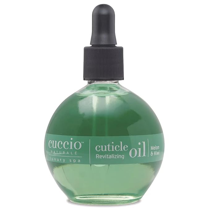 Cuccio Naturale Melon & Kiwi Revitalizing Cuticle Oil, Lightweight Fast-Absorbing Hydrating Nail & Cuticle Conditioner, Cold-Pressed Oils + Vitamin E, 2.30 Fl Oz