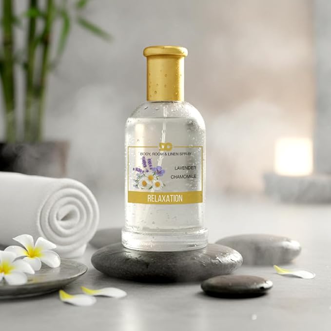 Daniella's Candles Body Room and Linen Spray, Aromatherapy Natural Body Mist & Room Spray - Relaxation - 100ml/3.4oz