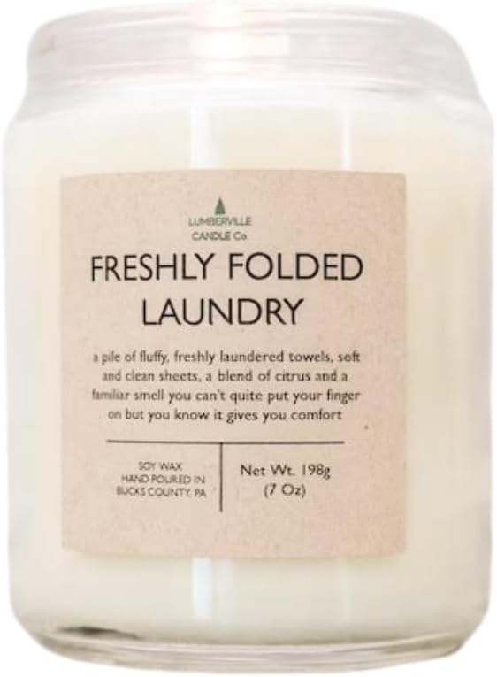 Handmade | Soy Candle (Freshly Folded Laundry, 8 oz.)