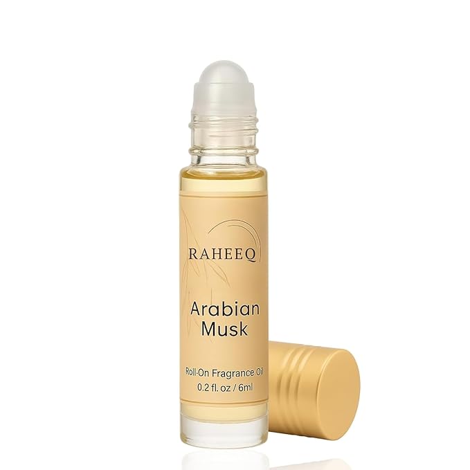 Arabian Musk Perfume Oil Roll-On – Long Lasting Sweet White Musk & Vanilla with Citrus Opening, Concentrated Alcohol Free Arabic Attar, Premium Unisex Fragrance, 6 ml (0.2 fl oz)