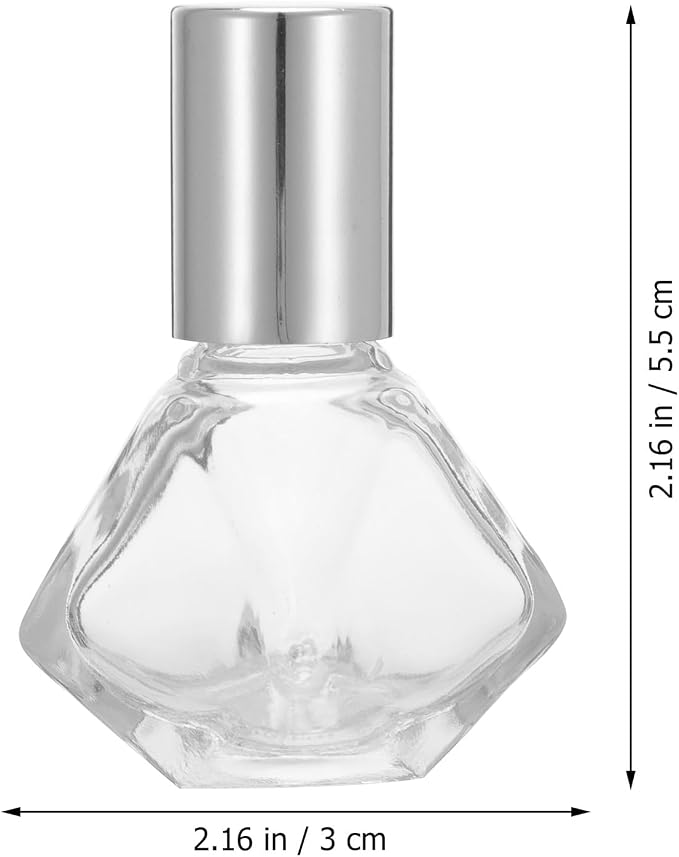 12pcs 8ml Glass Essential Oil Roller Bottles with Star-shaped Roll-on Design, Refillable Perfume Bottle Kit with Silver Caps and Stainless Steel Balls, Portable Aromatherapy Oil