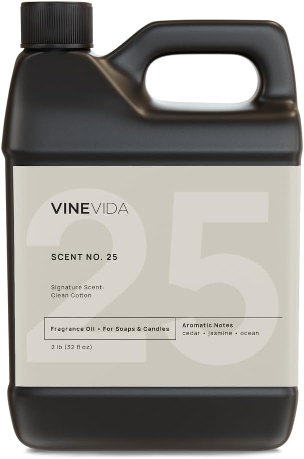 VINEVIDA 32oz Scent No.25 Fragrance Oil for Candle & Soap Making - Natural Candle Scents Made in USA