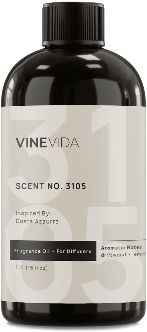 VINEVIDA [16 Oz] Inspired by: Costa Azzurra; Diffuser Oil Refill | Premium Scent Diffuser Oil for Home | Non-Toxic Fragrance