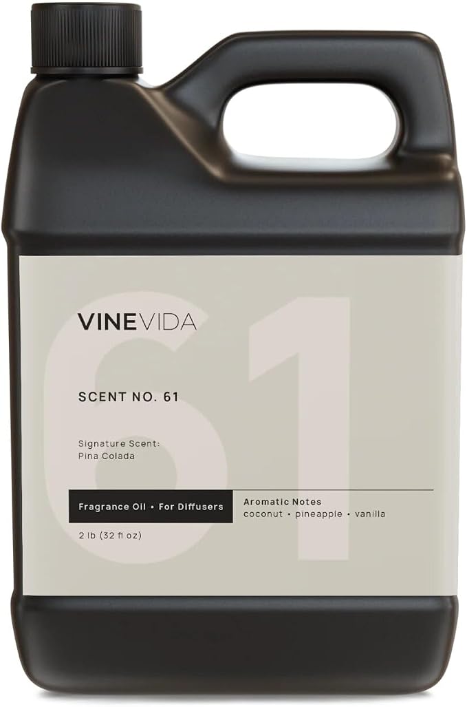 VINEVIDA [32 Fl Oz] Pina Colada Oil for Cold Air Diffusers, Essential Oils for Diffuser Oil Refill & Air Freshener Room Spray