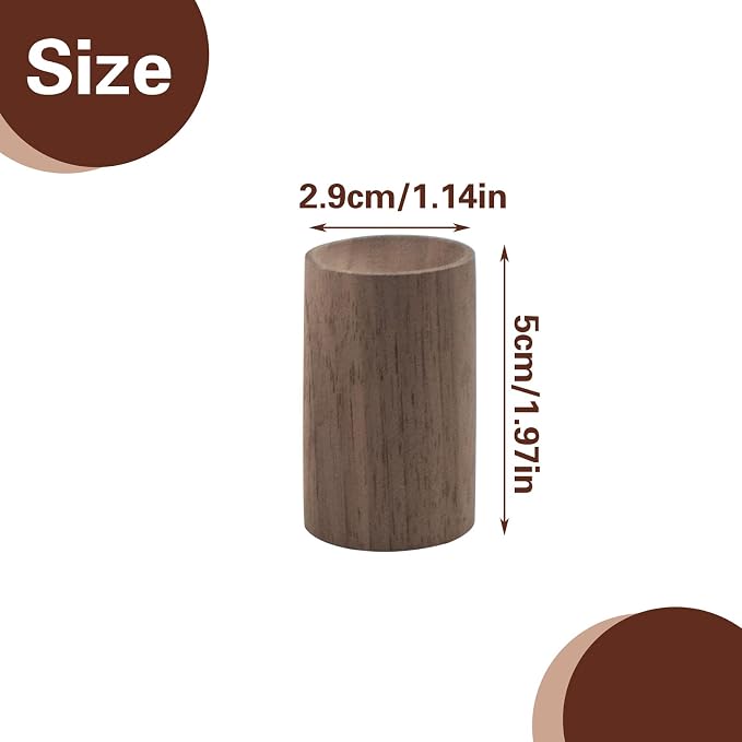 4 PCS Wood Essential Oil Diffusers, 4 Different Woods Small Cylinder Passive Diffuser for Home, Office, Bathroom, Bedroom, Car, Wardrobe, Yoga Hall and SPA (Wood Has No Fragrance)