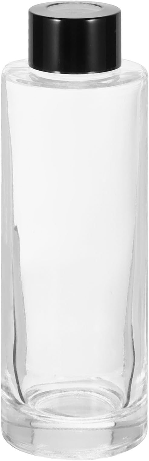 HARFINGTON 150ml/5oz Empty Glass Diffuser Bottle 5.8" x 1.9" Refillable Fragrance Accessories Aromatherapy Jar Container for Replacement Reed Diffuser DIY Home Bathroom Transparent