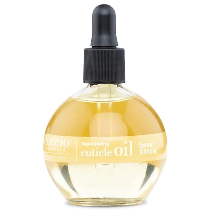 Cuccio Naturale Sweet Almond Revitalizing Cuticle Oil, Lightweight Fast-Absorbing Hydrating Nail & Cuticle Conditioner, Cold-Pressed Oils + Vitamin E, 2.30 Fl Oz