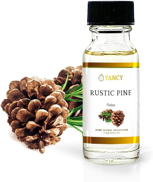 YANCY Pine Luxury Collection Fragrance Oil (1/2 oz), Fresh Evergreen Aroma, Ideal for Diffusers, Oil Burners & Aroma Lamps, Crisp Outdoorsy Scent for Winter Vibes