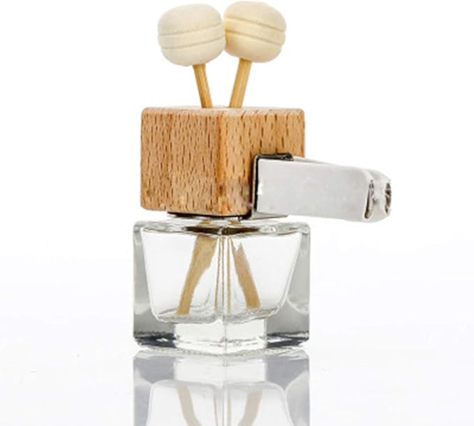4 Packs Empty Essential Oil Diffuser Bottle Car Air Freshener Vent Clip Auto Perfume Diffuser Bottle Aromatherapy Fragrance Ornament Decor