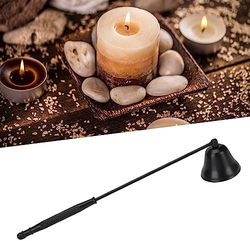 Candle Snuffer Set, Vintage Black Long Handle Stainless Steel Candle Snuffer for Safely Extinguishing Flames Minimal Smoke Home Decor