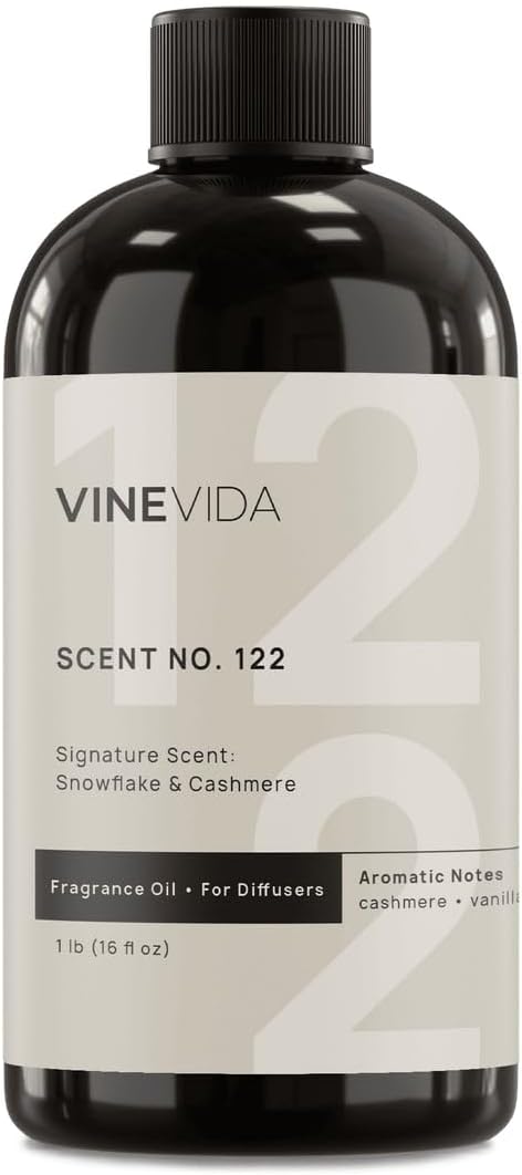 VINEVIDA [16 Oz] Inspired by: Snowflake & Cashmere; Diffuser Oil Refill | Premium Scent Diffuser Oil for Home | Non-Toxic Fragrance