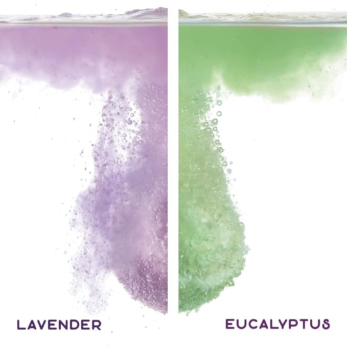 Purple Canyon Bath Bomb Set for Women | Relaxing Lavender and Natural Mint Eucalyptus Bath Bomb Gift Set for Women | Great for Moisturizing Skin, Relaxation, and Energy