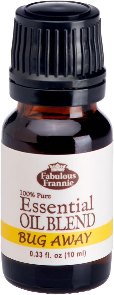Fabulous Frannie Bug Away 100% Pure, Undiluted Essential Oil Blend of Citronella, Lavender, Eucalyptus & Lemongrass 10ml (Pack of 1)