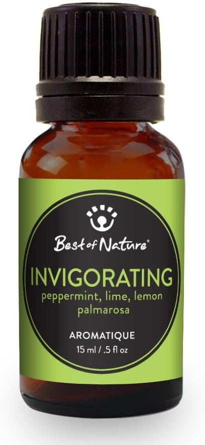Best of Nature Essential Oil Blend – 100% Pure for Diffuser, Aromatherapy & Relaxation (Invigorating)