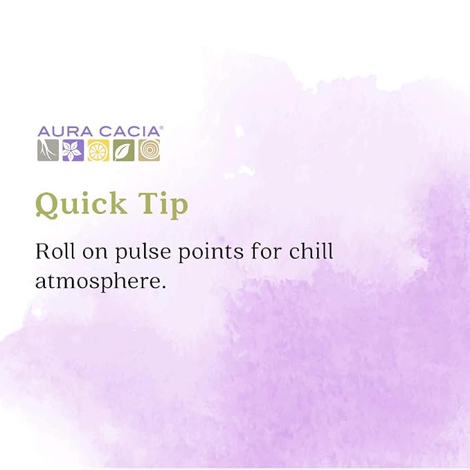 Aura Cacia Chill Pill Roll-On Essential Oil Blend, Sweet Orange, Lavender, Peppermint, Basil, Patchouli, Roman Chamomile in Apricot Kernel Oil | 0.31 Fl Oz (Pack of 1)