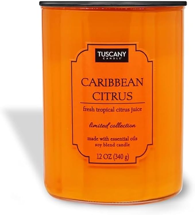 Tuscany Candle Caribbean Citrus Scented Candle, 12 oz – Colorsplash Collection