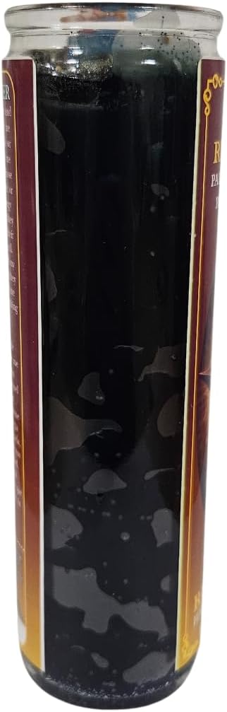 Reversible Ritual Candle – Prepared Spiritual Candle with Prayer – Red & Black Dual-Action Protection & Reversal Veladora – Hoodoo & Conjure Ritual Supply for Cleansing, Protection & Return Intent