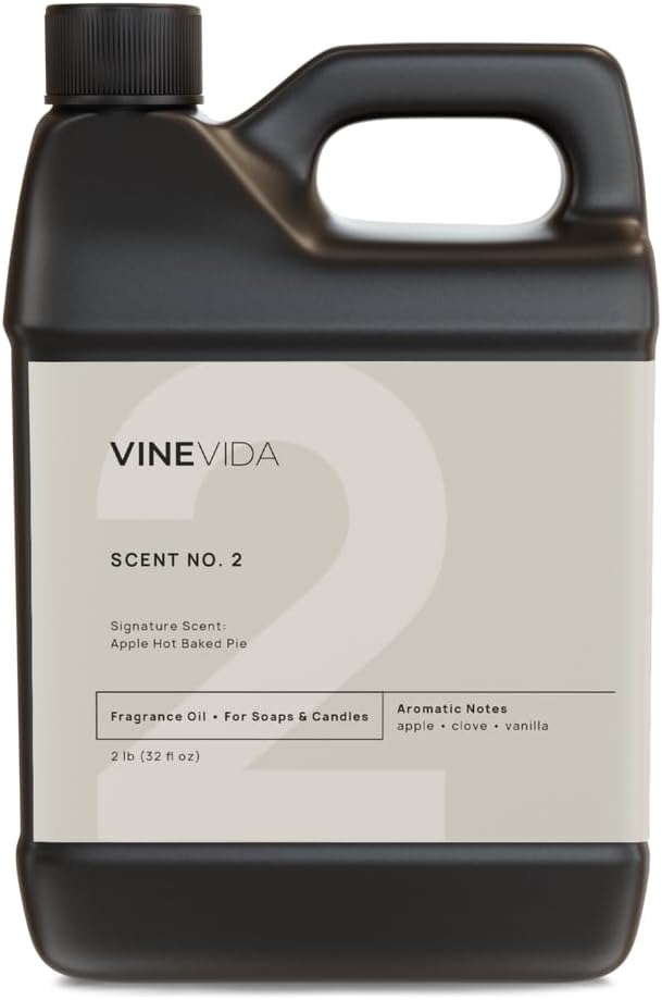 VINEVIDA [32oz] Apple Hot Baked Pie Fragrance Oil - Fall Scents for Candle Making - Essential Oils for Fall Candles