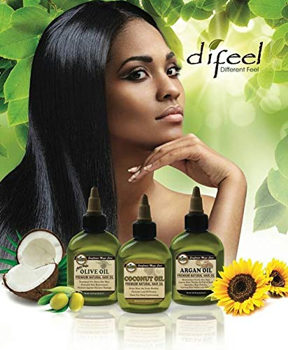 Difeel Premium Deep Conditioning Coconut Hair Oil 2.5 ounce