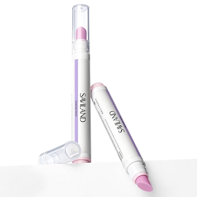 SAVILAND Cuticle Remover Pen: Ceramic Cuticle Pusher & Oil Pen 4.5ml Nail Strengther & Growth Cuticle Oil Nail Care Pen for Hangnails Dry Damaged Nails Moisturize Strengthen Brighten 2PCS