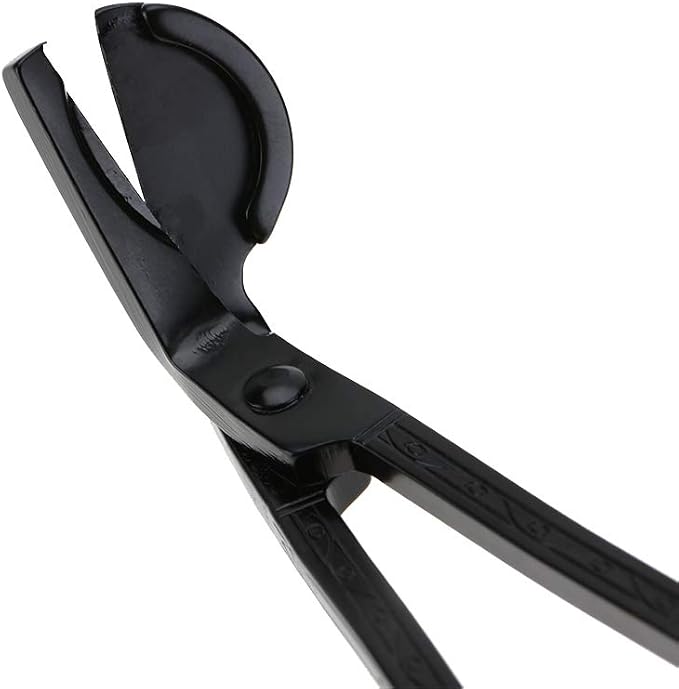 Changor Stainless Steel Candle Heart Clamp/Holder Wick Trimmer Scissors Tool for Home Use, Durable and RustResistant Candle Wick Scissors for Daily Life, 1 Piece, 6.9 * 2.3in, Black (Black)