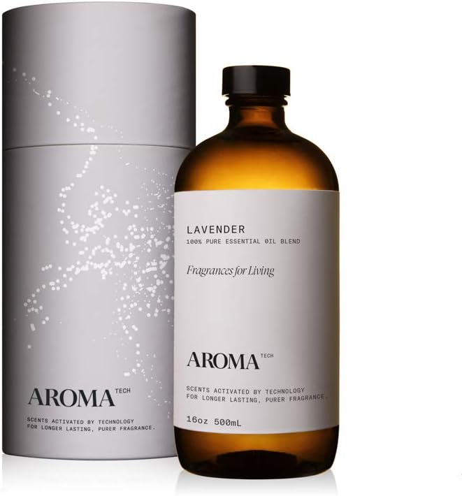 Aromatech Lavender Aroma Essential Oil Blend: Hotel Inspired Aromatherapy with for Ultrasonic Diffusers & Nebulizers (500 mL)