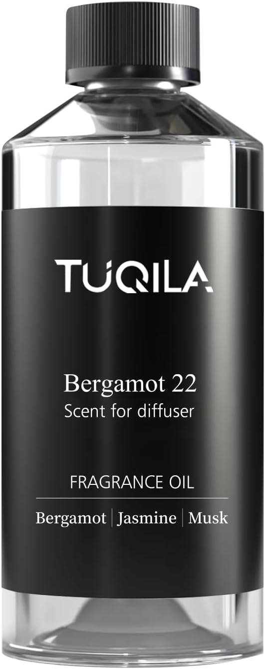 Bergamot 22 Essential Oil 500ML, Long Lasting Scent Oils for Cold Air Diffusers, Luxury Aroma for Home Spa Office, Notes of Bergamot, Lemon, Magnolia, Jasmine, Musk Premium Fragrance Oils