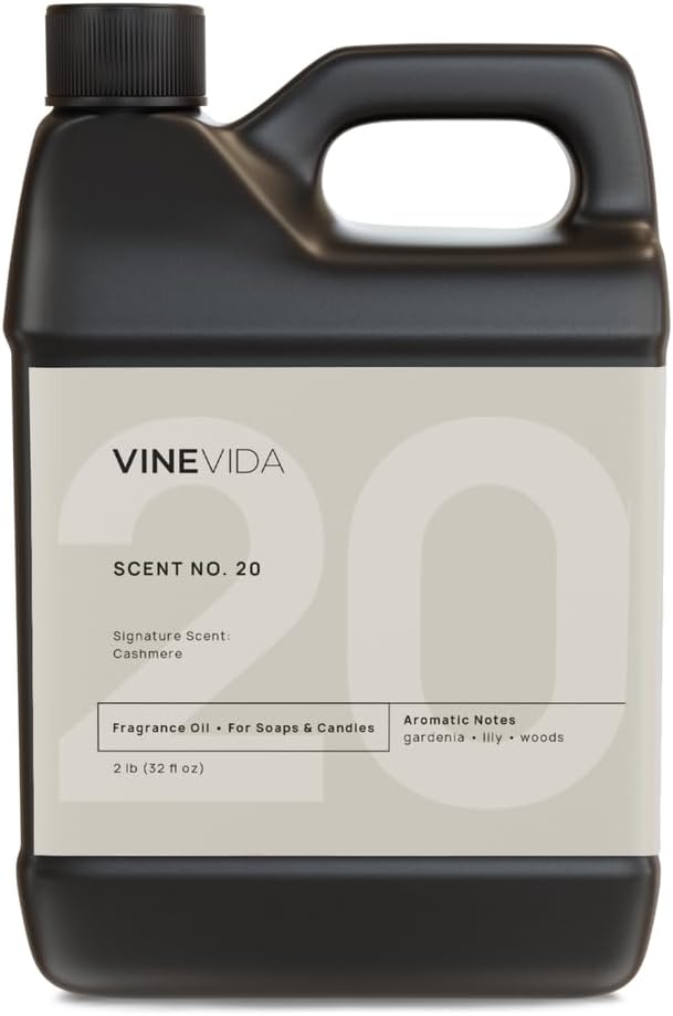 VINEVIDA [32oz] Cashmere Fragrance Oil for Candle Making and Soap Making - Premium Candle Scents for Soy Candles