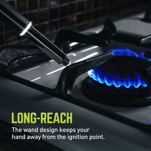 True Plasma Lighter Wand - USB-C Rechargeable, Flameless, Fuel-Free, Durable Aluminum, Impact Resistant, Includes Safety Lock Switch