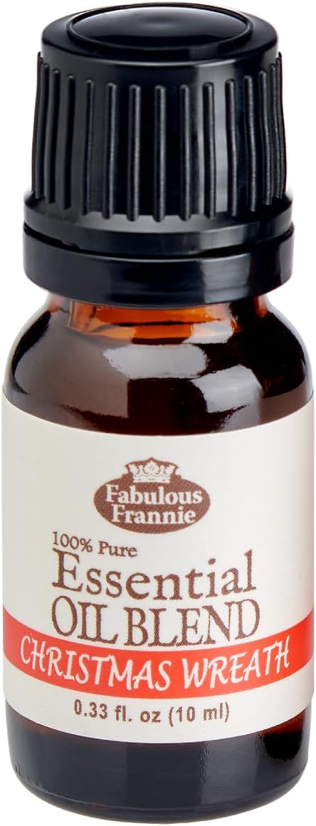 Christmas Wreath Essential Oil Blend 100% Pure, Undiluted Essential Oil Blend 10 ml Our Blend of Cyrpress, Pine, Cedarwood, Orange, Cinnamon, Clove and Vanilla Essential Oils.