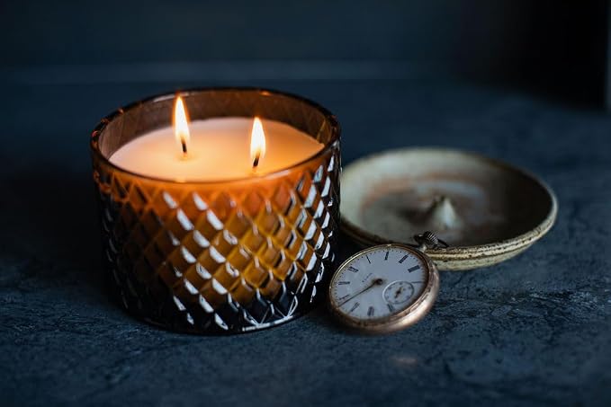 Sand + Fog Scented Candle - Pumpkin Spice – Additional Scents and Sizes – 100% Cotton Lead-Free Wick - Luxury Air Freshening Jar Candles - Perfect Home Decor – 9.5oz Molded Glass - Fall Scent