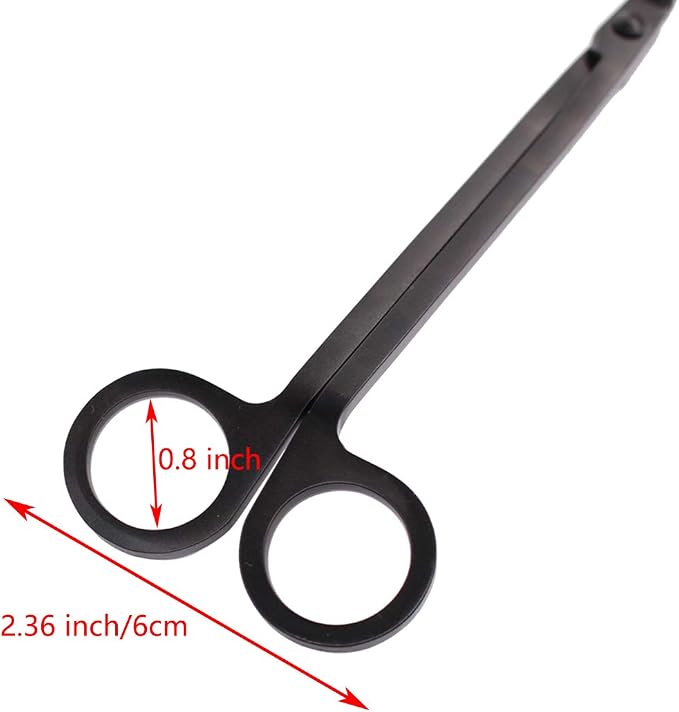 ApplianPar Candle Snuffer Wick Trimmer Cut Stainless Steel Black Clipper Scissor Candle Tool Pack of 3