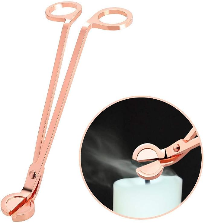 Sinen Candle Wick Trimmer,Wick Clipper Cutter Scissor -Rose Gold