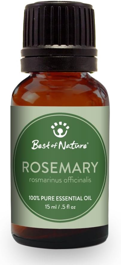 Rosemary Essential Oil for Diffuser Aromatherapy – Best of Nature 100% Pure Undiluted Oils for DIY, Home Fragrance, and Topical Use