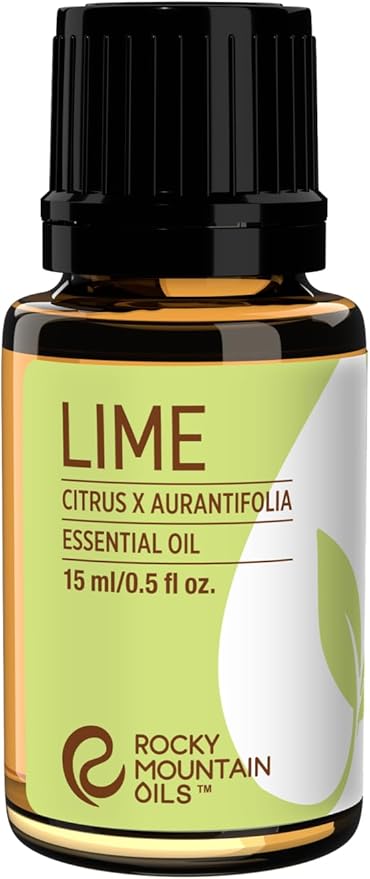 Rocky Mountain Oils Lime Essential Oil 15ml - Pure Essential Oils for Diffusers | Organic Lime Aroma Blends for Home Use | Therapeutic Grade Natural Oils | Aromatherapy Diffuser Oil