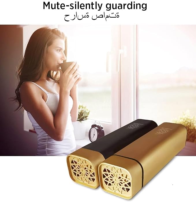 Portable Mini Incense Burner Bakhoor USB Rechargeable Aroma Diffuser Arabic Electric Incense Holder Muslim Home Decor & Car Air Freshener,Gold1